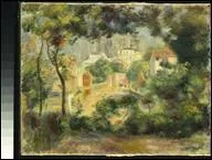 Quel peintre ayant lou une maison rue Cortot est l'auteur de la toile 'Le jardin de Montmartre avec vue sur le Sacr Coeur' ?