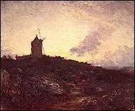 Quel peintre membre de l'cole de Barbizon est l'auteur de la toile 'Montmartre, moulin  vent' ?