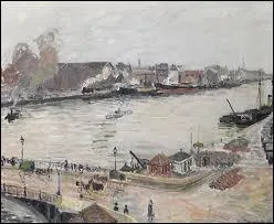 Quel peintre impressioniste a ralis ce tableau ' La Seine  Rouen, le Pont Boildieu ' ?