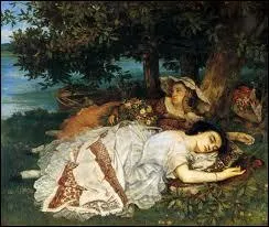 Quel peintre raliste est l'auteur du tableau 'Les demoiselles des bords de la Seine ' ?