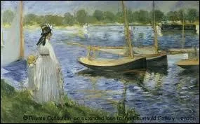 Considr comme l'initiateur de la peinture moderne, il a ralis ' Bords de Seine  Argenteuil ' :