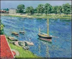 Passionné de nautisme, qui mieux que lui pouvait reproduire ce tableau ' la Seine à Argenteuil ' :