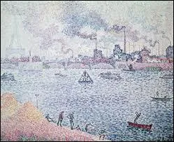 Quel peintre pointilliste est l'auteur de ce tableau intitul ' La Seine  Grenelle ' ?