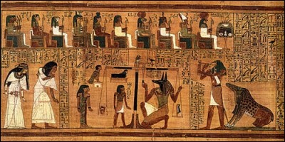 Dans les fresques de l'Egypte ancienne, toutes les personnes sont peints de profil.