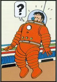 Pendant le test du scaphandre, Haddock se met à gesticuler. Mais pourquoi donc ?