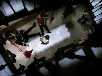 Quel film espagnol, film  la camra ordinaire, raconte l'histoire de gens enferms dans un immeuble avec des zombies ? .