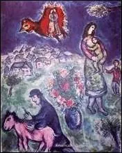 Qui a peint 'Sur la route du village' ?