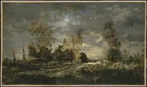 Qui a peint 'Route dans la fort de Fontainebleau' ?