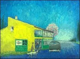 Qui a peint 'Caf du bord de la route' ?