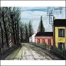 Qui a peint 'Caf au bord de la route' ?