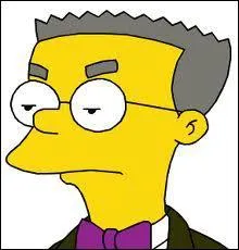 Quelle est la particularit du chien nomm ' Smithers ', de Mr. Burns ?