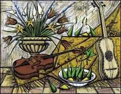 Qui a peint ' Instruments de musique, fleurs et fruits ' ?