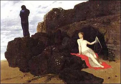 Amoureuse du hros, elle s'effora vainement, pendant sept ans, de lui faire oublier sa patrie et son pouse dans sa grotte enchante :