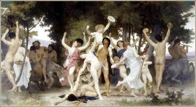 Ces Bacchantes ou Mnades, souvent accompagnes de Satyres, vnraient un dieu. Lequel ?