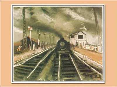 Qui a peint ce tableau intitul ' La gare ' ?