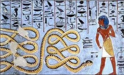 Voici Apophis, un dieu qui tente chaque nuit d'anantir le soleil. Mais quelle est sa fonction ?