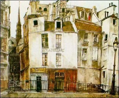 Qui a cr cette toile intitule ' Quai aux fleurs, Notre-Dame ' ?