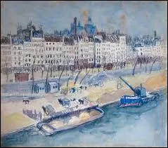 Qui a peint ' Pniches  quai, Paris ' ?