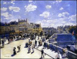 Quel peintre impressionniste est l'auteur de ce tableau ' Le Pont Neuf ' ?
