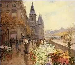 ' Le quai de l'Horloge, march aux fleurs ' a t ralis par quel artiste ?