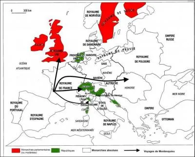 Montesquieu a voyag. Quels types de gouvernements a-t-il pu observer ?