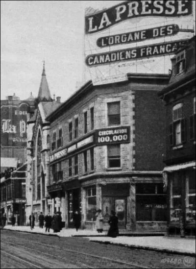 Trs peu connu, il fonde pourtant 'La Presse', plus vieux quotidien francophone du Qubec