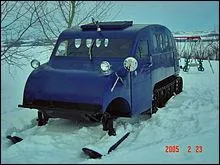 Avant d'inventer la motoneige, il a invent l'auto-neige...