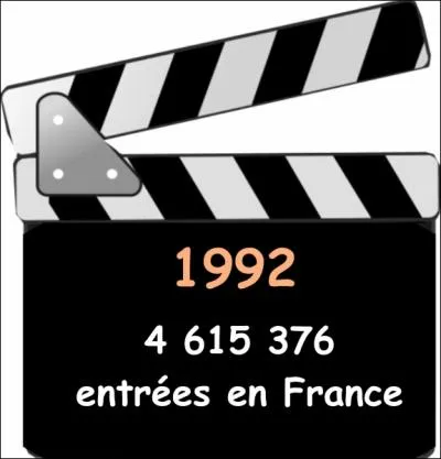 Quel film a fait le plus d'entres en France en 1992 ?