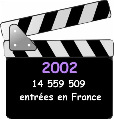 Quel film a fait le plus d'entres en France en 2002 ?