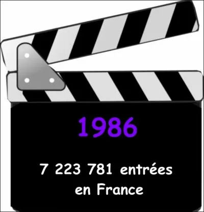 Quel film a fait le plus d'entres en France en 1986 ?