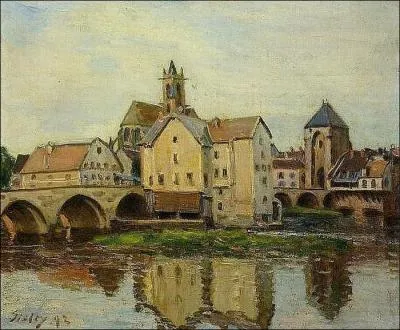 Qui a peint Moret sur Loing aprs-midi ?