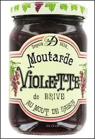 Et enfin typiquement briviste d'o vient la couleur de la fameuse moutarde violette ?
