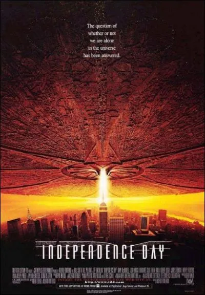 Que dit-il la premire fois qu'il pilote le vaisseau spacial dans 'Independance day' ?