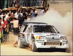 En 1885, victoire de la Peugeot 205 turbo 16; mais avec quel pilote ?