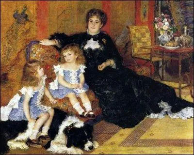 Quel est le titre de ce tableau de Pierre-Auguste Renoir reprsentant l'pouse d'un diteur trs en vue de l'poque ?