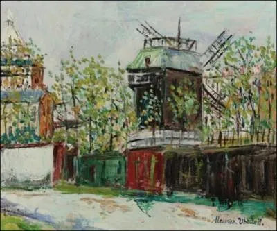 Maurice Utrillo peintre de Montmartre a eut trois priodes creatrices. A quelle priode appartient ce tableau peint en 1931 intitul ' Le moulin de la galette ' ?