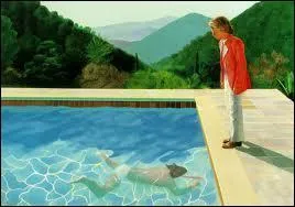 Quel peintre reprsentant du pop art est l'auteur de la toile 'Pool with two figures' ?