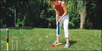 Au croquet, qu'utilise-t-on pour pousser la boule ?