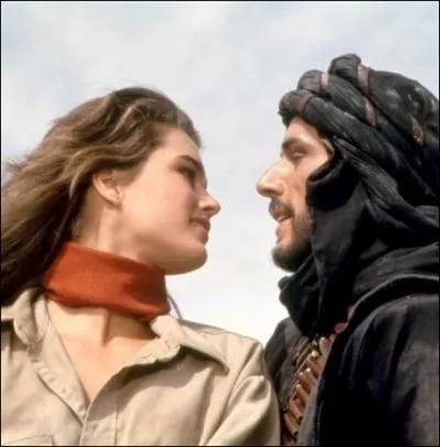 Dans ce film, elle se fait capturer alors qu'elle participe  une course, mais est sauv par le beau Lambert Wilson qui incarne le Cheikh Jaffar. De quel film s'agit-il ?