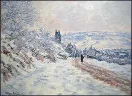 Qui a peint Neige  Vetheuil ?