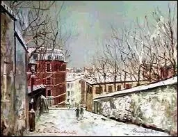 Qui a peint Rue Mont Cenis sous la neige ?