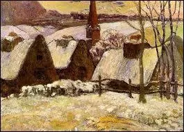 Qui a peint Village breton sous la neige ?
