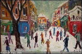 Qui a peint Montmartre sous la neige ?
