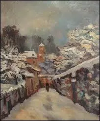 Qui a peint Neige  Louveciennes ?