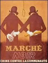 Dans quel film de Claude Autant Lara est expos le march noir durant la guerre ?