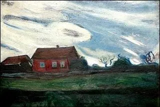 Qui a peint le tableau ' Paysage  la maison rouge ' ?
