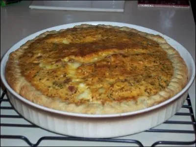 Une quiche :