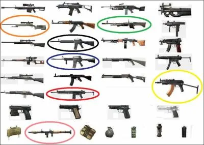 L'arme entourée de jaune est un :