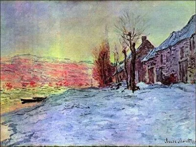 Qui a peint Lavacourt - soleil et neige ?