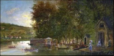 Qui a peint Croissy La Grenouillre ?